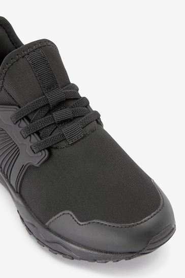 Next black trainers shop
