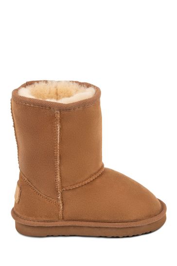 Just Sheepskin™ Brown Childrens Classic Boots