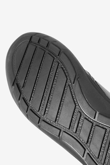 Buy Black Narrow Fit E School Leather Loafers from Next Ireland