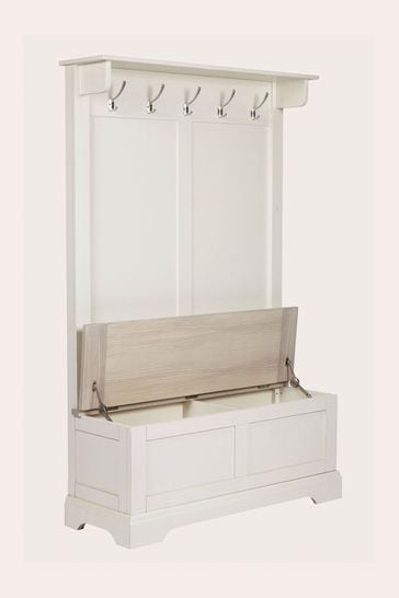 Buy Laura Ashley White Dorset Tall Bench With Coat Rack from Next Ireland