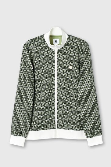 Pretty green zip through track discount top