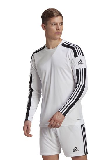 adidas White Football Squadra Long Sleeve Jersey