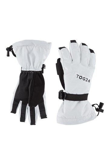Tog 24 White Lockton Waterproof Ski Gloves