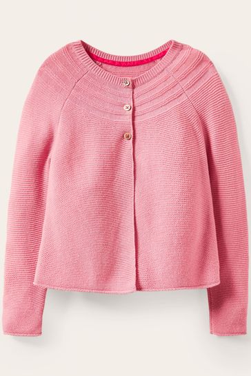 Boden Mini Pink Cotton Cashmere Cardigan