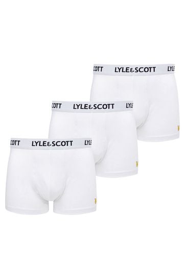 Lyle & Scott White Core Underwear Trunks Three Pack