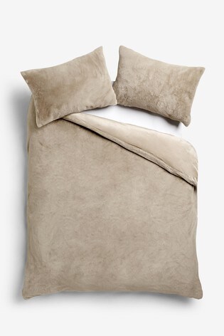 tilda faux fur duvet cover and pillowcase set