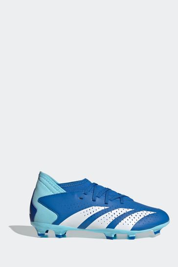 adidas Blue/White Sport Kids Predator Accuracy.3 Firm Ground Football Boots