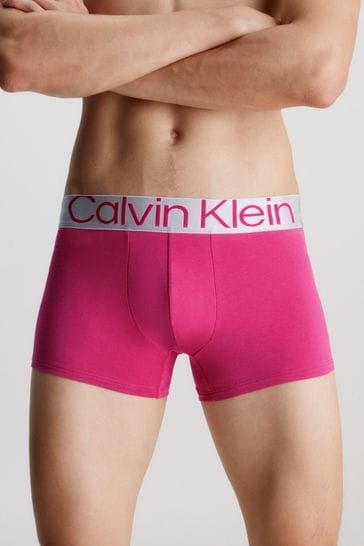 Buy Calvin Klein Grey Steel Cotton Trunks 3 Pack from Next United