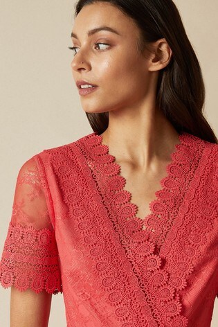 Buy Ted Baker Sonyyia Faux Wrap Lace ...