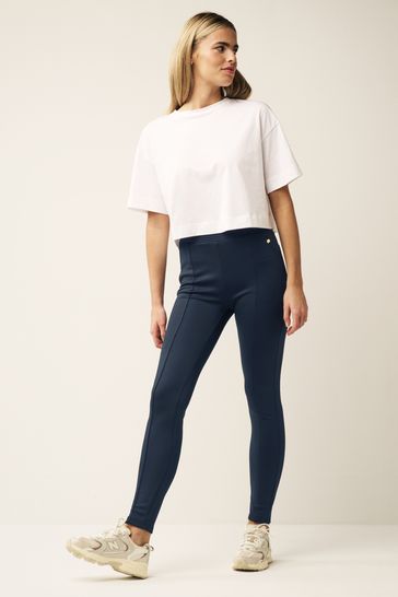Buy Navy Blue Jersey Thermal Leggings from Next USA