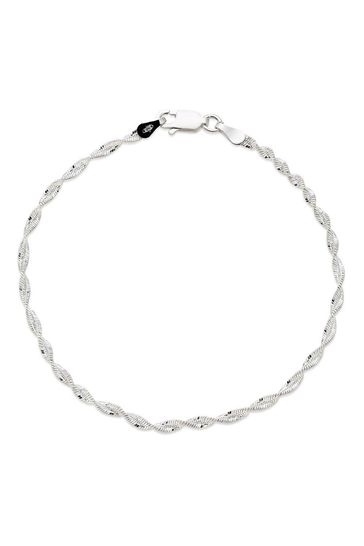 Buy Beaverbrooks Silver Twist Bracelet from the Next UK online shop