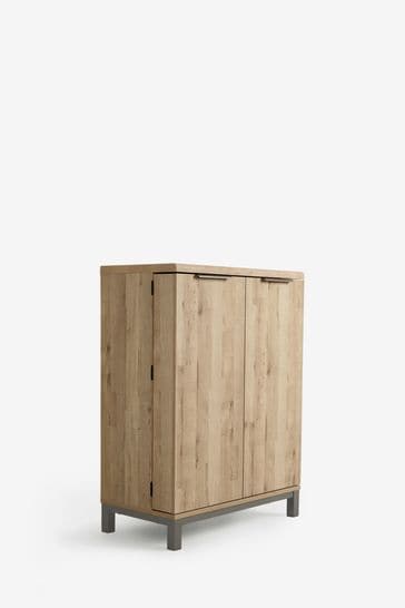 Light Bronx Oak Effect Drinks Cabinet