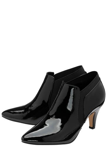 Black stiletto shoe boots discount