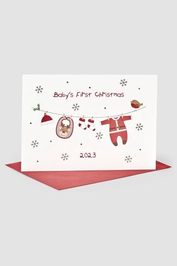 JoJo Maman Bébé My First Christmas 2023 Card