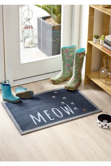Howler & Scratch Meow Washable And Recycled Non Slip Doormat