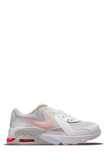 Nike Grey/Pink/White Air Max Excee Junior Trainers
