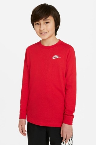 red long sleeve shirt nike