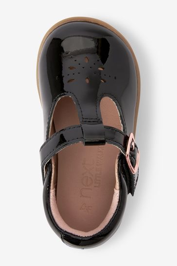 Girls black patent t bar shoes cheap