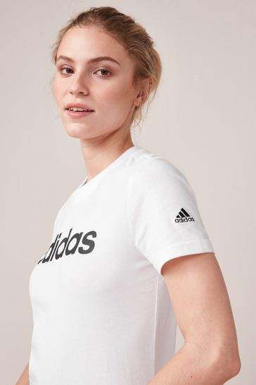 Adidas white new arrivals ladies t shirt