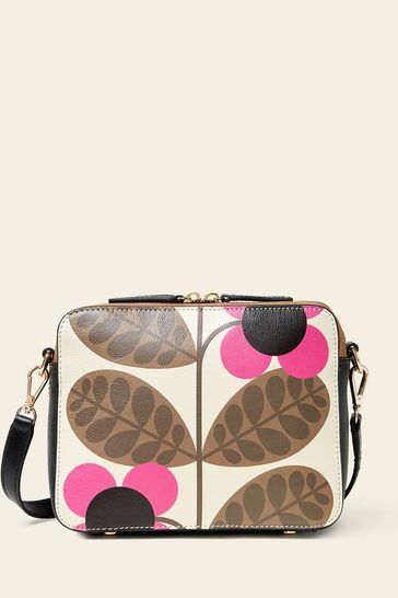 Orla Kiely Minola Crossbody Brown Bag