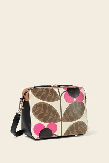 Orla Kiely Minola Crossbody Brown Bag