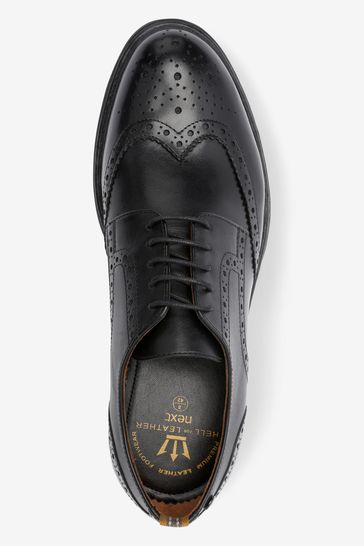 Buy Black Brogue Shoes from Next Poland