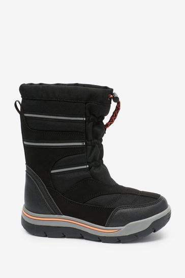 Black Thermal Thinsulate Lined Water Resistant Boots