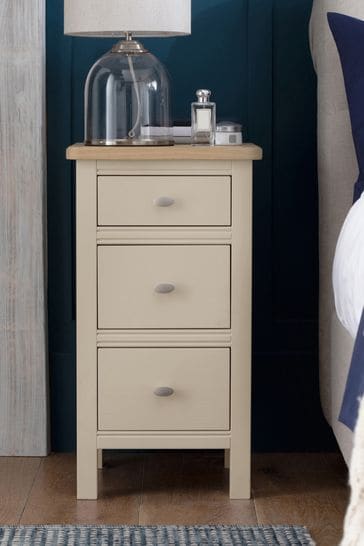Cream oak store bedside table