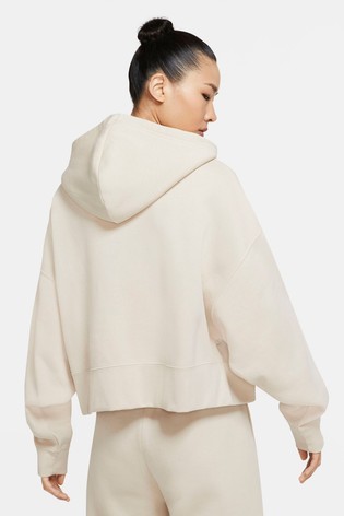 nike essential fleece oversized zip through hoody