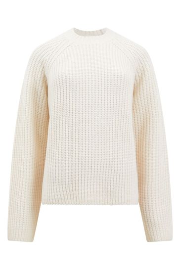 French connection cream jumper sale