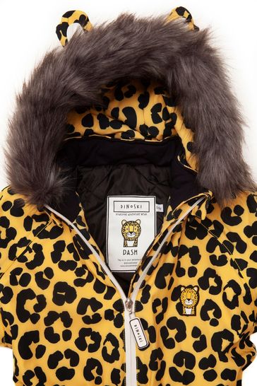 Buy Roarsome Yellow Dash The Leopard Print Ski Suit from Next