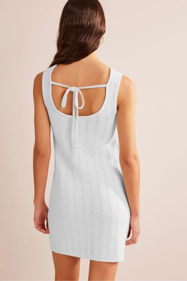 Mini boden white dress sales
