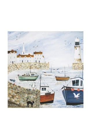 Art For The Home Blue Harbour Side Wall Art