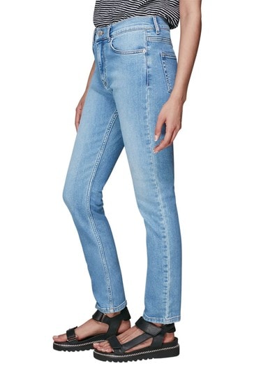 Whistles Light Wash Sculpted Skinny Jeans