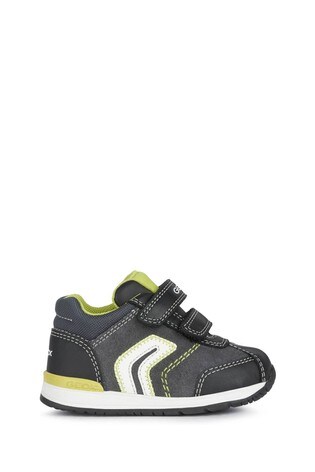 Geox Baby Boy/Unisex Rishon Dark Grey/Lime Shoes