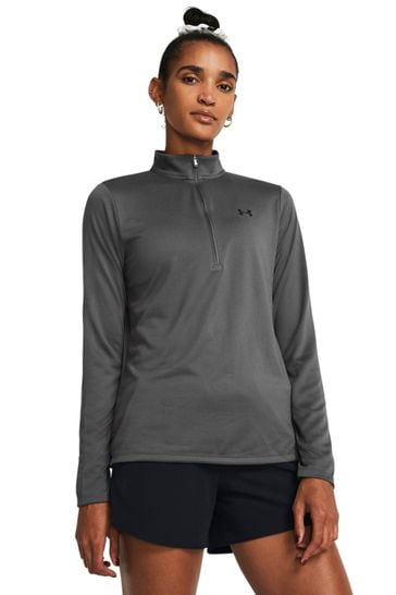 Under Armour Grey Solid Tech 1/2 Zip Top