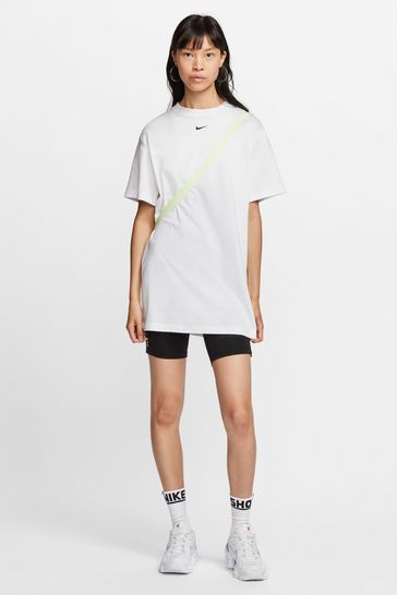 Nike white t shirt dress sale