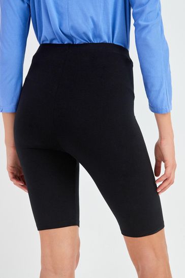 Black Jersey Cycle Shorts