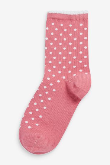 Next Rich 7 Cotton Pretty Buy from USA Ankle Socks Pack Pink