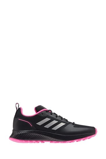 adidas Black/Pink Trail Run Falcon Trainers