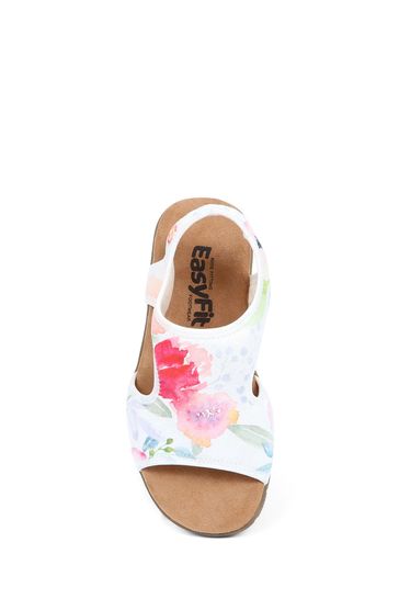 Pavers Easy FIt White Pavers Easy FIt Eloisa Extra Wide 6E Fit White Sandals