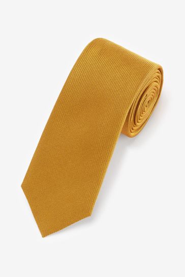 Joules Mustard Yellow Silk Tie
