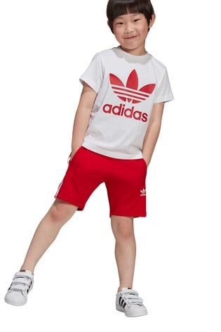 boys adidas shorts and tshirt set
