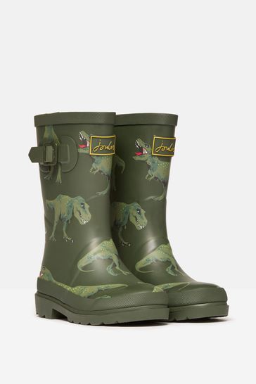 Buy Joules Jnr Khaki Green Printed Wellies from Next Bahrain