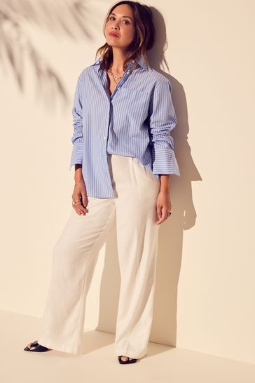 Cotton poplin shirt