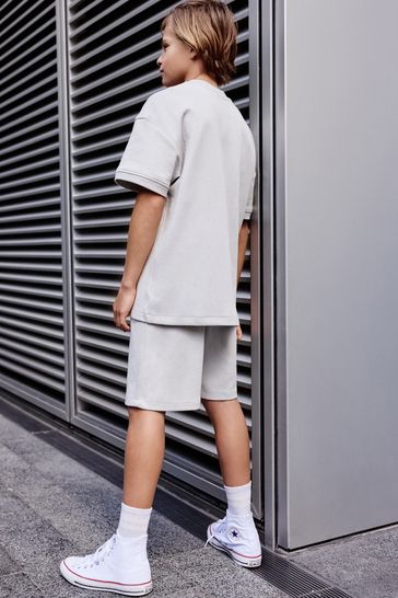 White shirt grey shorts cheap