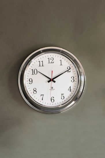 Gallery Direct Silver Winston Wall Clock