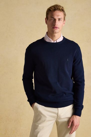 Buy Joules Jarvis Navy Crew Neck Knitted Jumper from Next Bahrain