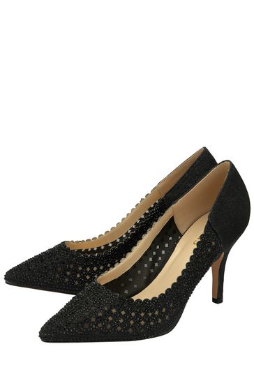 Black 2025 stiletto heel