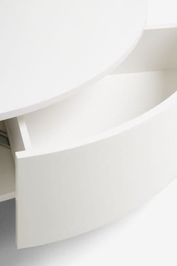Buy White Mode Gloss Corner Ladder Shelf from Next Ireland